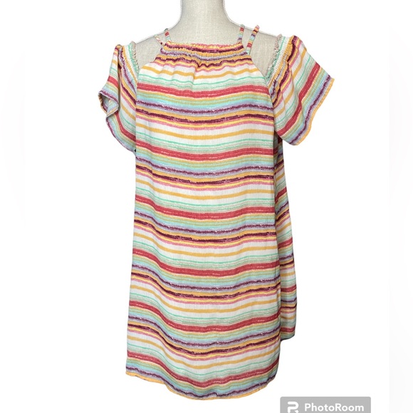 Lily Rose Dresses & Skirts - Lily Rose Striped Cold Shoulder Dress